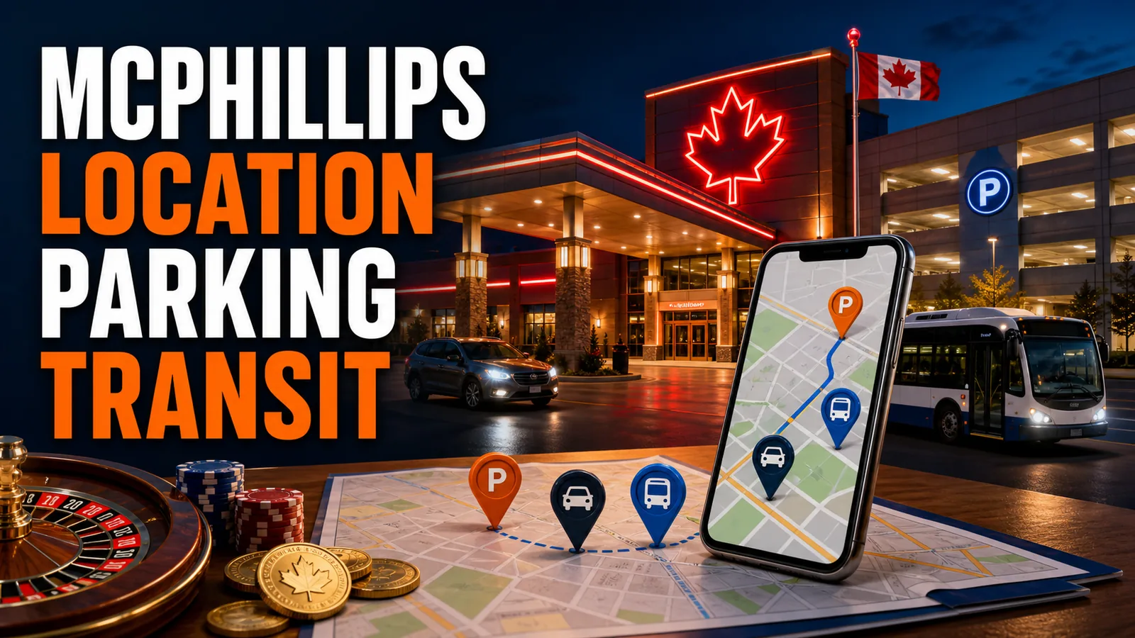 McPhillips Casino Location, Parking and Transit content image